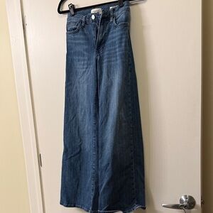 Frame Le Slim Palazzo Dark Blue Flare Jeans